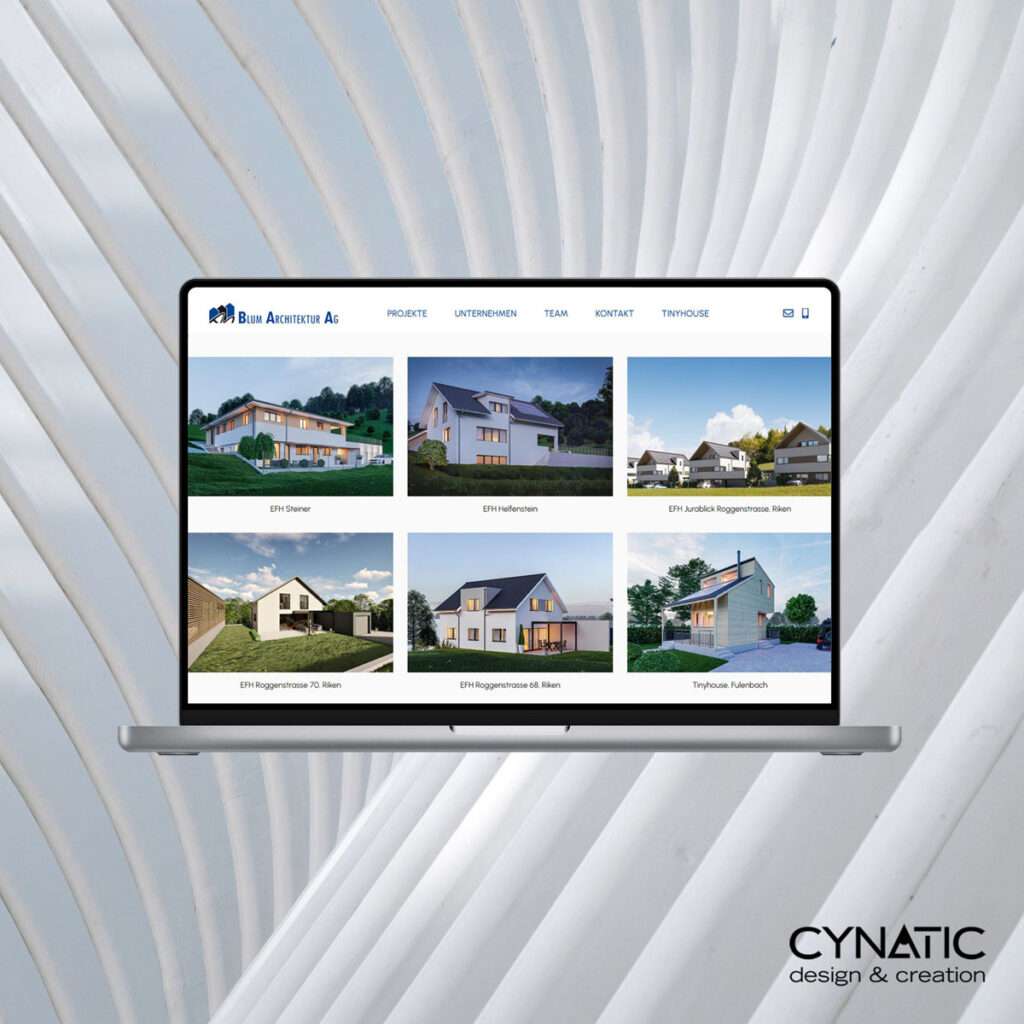 Blum Architektur AG Webseite