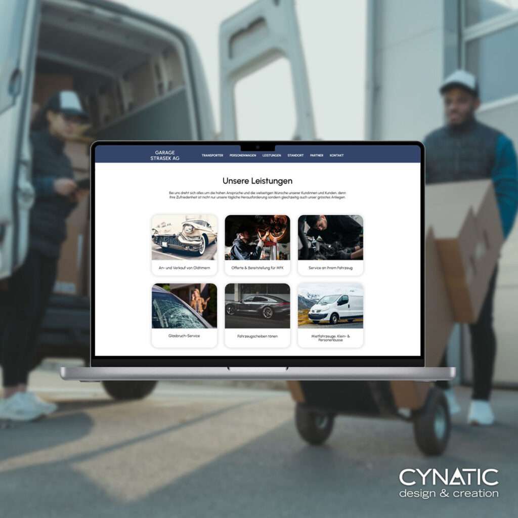Garage Strasek Webseite