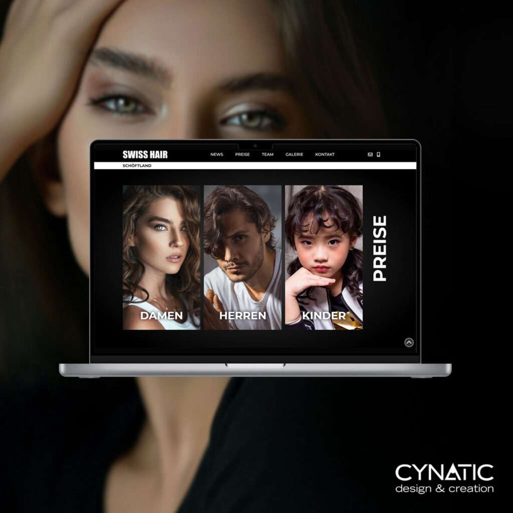 SwissHair Webseite