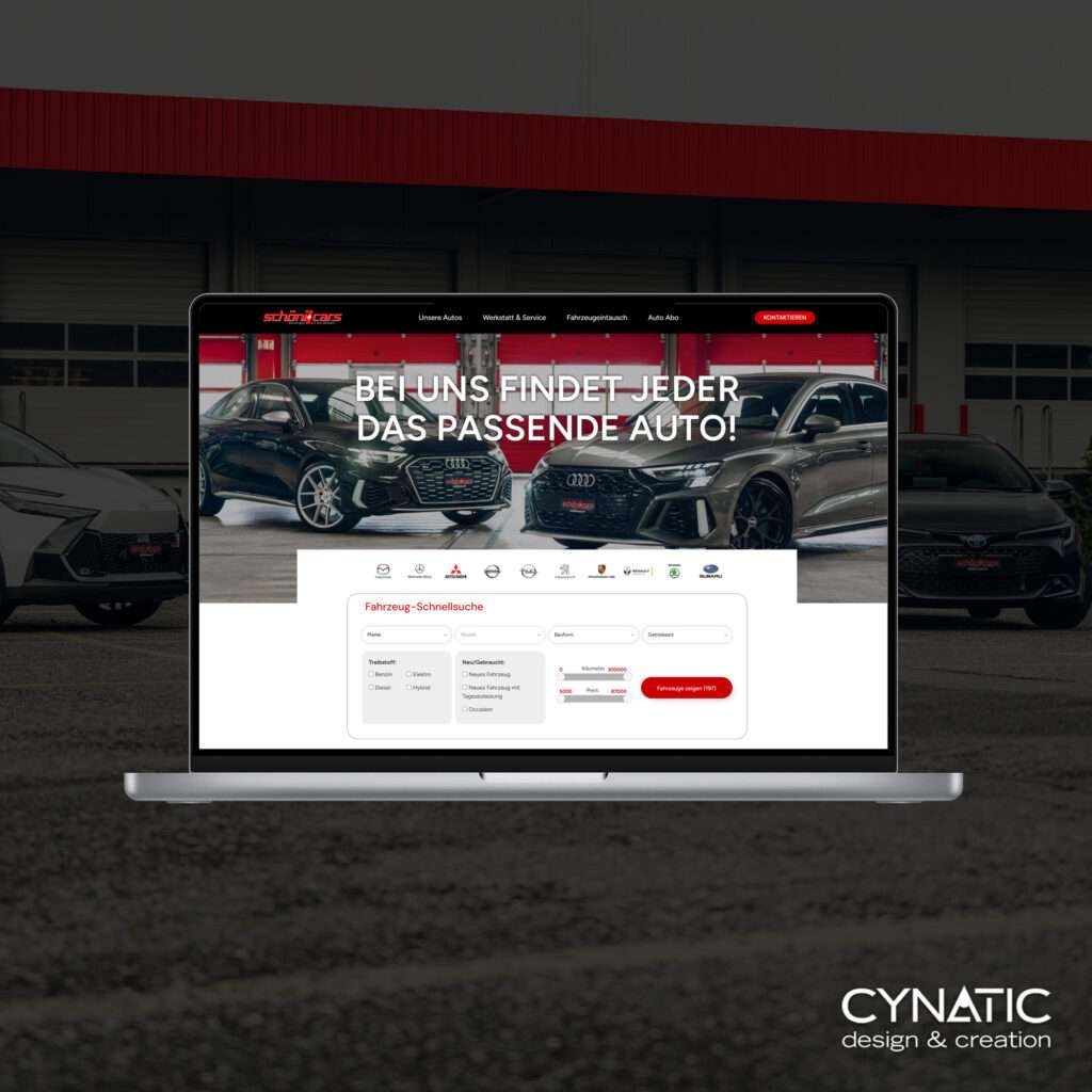 Schöni Cars Webseite
